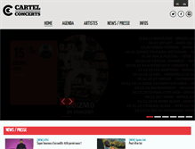 Tablet Screenshot of cartelconcerts.com
